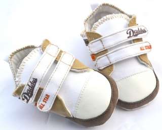 White new infants toddler baby boy walking shoes size 2 3 4  