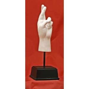  Vitruvian Fingers Crossed Sculpture