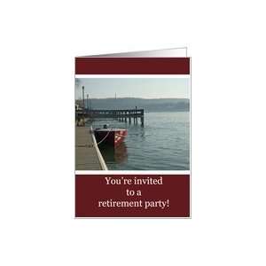  Fishing Boat Retirement Party Invitation Card Health 