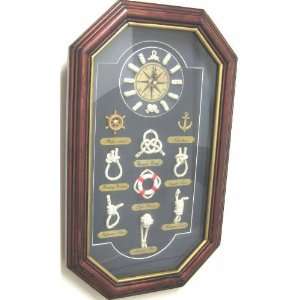  Quartz Clock in Shadow Box Frame with Glass Front from the 