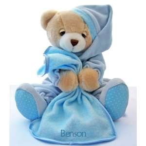    Nighty Night Musical Blue Boy Bear   Personalized Baby Baby