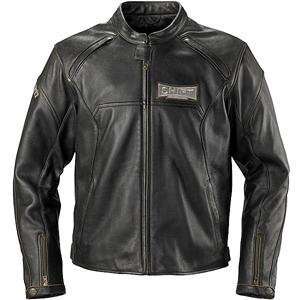   Shift Racing Vantage Leather Jacket   Large/Dark Vintage: Automotive