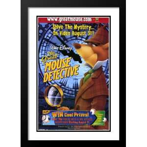  The Great Mouse Detective 32x45 Framed and Double Matted 