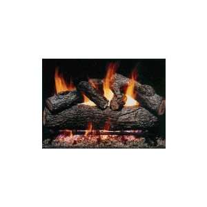   18 Inch Southern Oak See Thru Log Set W/ G4 Burner LP: Home & Kitchen