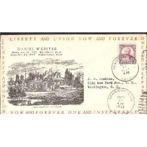   Cover; Daniel Webster; Salisbury, NH; Marshfield, MA 