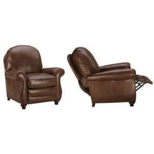   Lounge Chair: Blake Designer Style Rounded Back Leather Lounge Chair