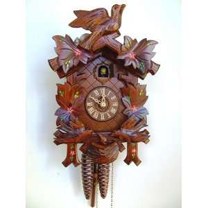  Animated Cuckoo Clock, Hand painted Flowers, Model #96/10 