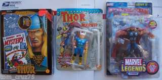 Marvel Famous Covers 8 THOR Legends Heroes Toy Biz Lot  