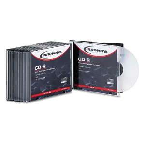  Innovera  CD R Discs, 700MB/80min, 52x, with Slim Cases 