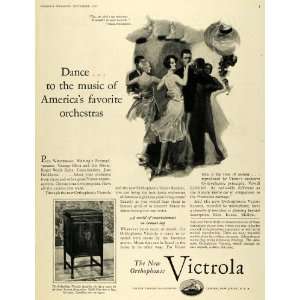  1927 Ad Orthophonic Victrola Nipper Victor Phonographs 