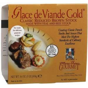 More Than Gourmet Glace De Viande Gold, Reduced Brown Stock, 16 oz 