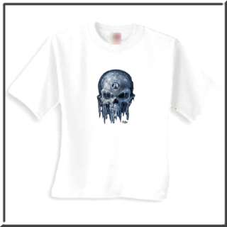Alchemy Guild Ice Skull Anarchy Symbol T Shirt 4X & 5X  