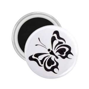  Tattoo Butterfly Black Art Fridge Souvenir Magnet 2.25 