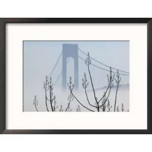  Verrazano Narrows Bridge in Morning Fog, Staten Island 