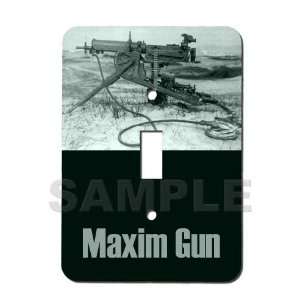 Maxim Gun   Glow in the Dark Light Switch Plate