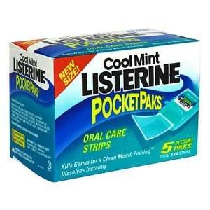  Listerine Pocketpaks, Cool Mint 5 Pak 24 Count Each 