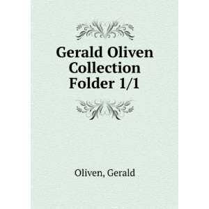 Gerald Oliven Collection. Folder 1/1 Gerald Oliven Books