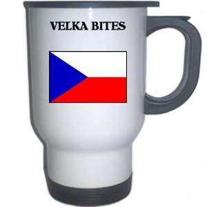  Czech Republic   VELKA BITES White Stainless Steel Mug 