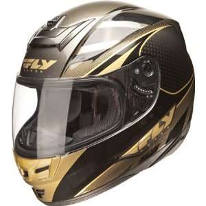  Fly Racing Paradigm Helmet   Large/Black/Gold Automotive