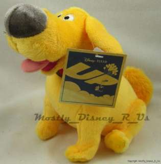 NEW Disney Store UP Movie DUG Bean Bag Plush Doll Dog  