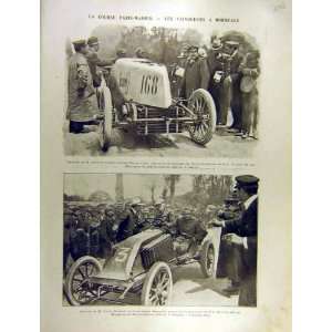  1903 Gabriel Automobile Race Motor Car Renault Print: Home 