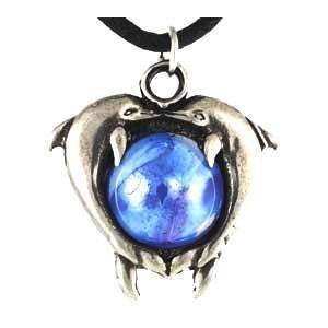 com Dolphins Blue Ocean Dreams Amulet Talisman Charm Pendant Necklace 
