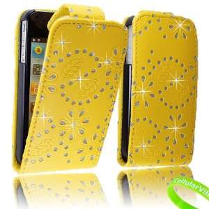 Cellularvilla (Trademark) Case for Apple Iphone 4 4g 4s Yellow Glitter 