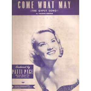  Sheet Music Come What May Patti Page 135 