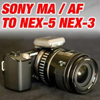 Sony Alpha Minolta AF A type Lens to Sony Alpha NEX E mount Camera 