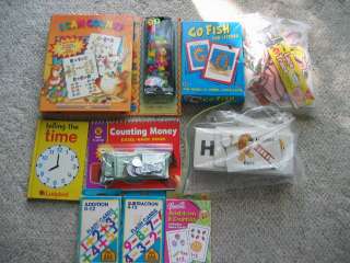 LOT OF 9 LEARNING BOOKS & FLASHCARDS  