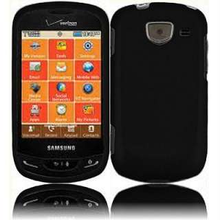Verizon Samsung Brightside U380 Accessory Black Rubberized Hard Case 