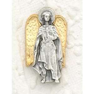   Two Tone Gold & Silver Plated Archangel Uriel Lapel Pins Jewelry