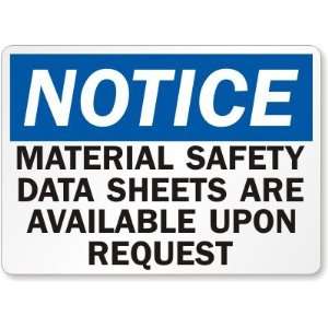 Material Safety Data Sheets Are Available Upon Request Laminated Vinyl 