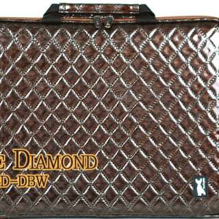   Memory foam Anti Shock Bag case Bag Diamond Pattern Brown strap  