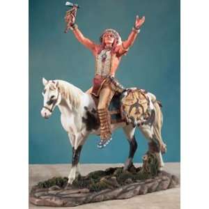  Indian Praying For Victory   Collectible Figurine Statue 