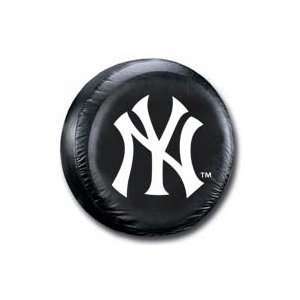  New York Yankees Black Tire Cover (Quantity of 1): Sports 