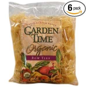 Garden Time Organic Semolina Bow Ties, 10 ounces (Pack of 6)  