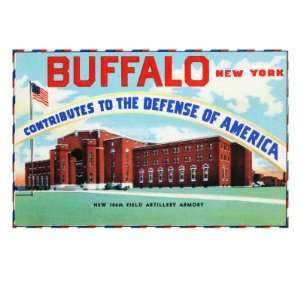 Buffalo, New York, Large Letters, Exterior View of the 106 Field 