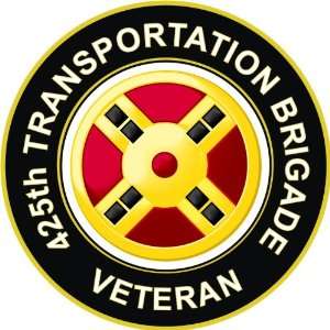  US Army Veteran 425th Transportation Brigade Decal Sticker 