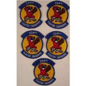  Lot 5 USAF 1980s 1990s 334th Fighter Squadron PATCHES 