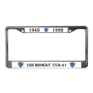  USS Midway, CVA 41 Uss License Plate Frame by  
