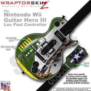 WWII Bomber War Plane Skin by WraptorSkinz TM fits Nintendo Wii Guitar 