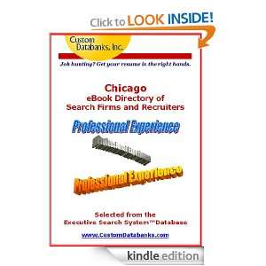 Chicago eBook Directory of Search Firms and Recruiters (Job Hunting 