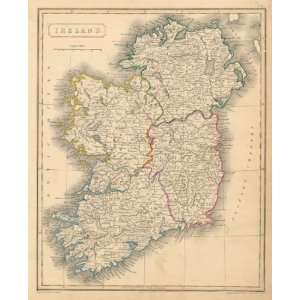  Arrowsmith 1836 Antique Map of Ireland