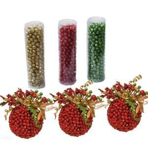  Holiday Sparkle Kissing Ball Set with Bowl Filler WR4567 