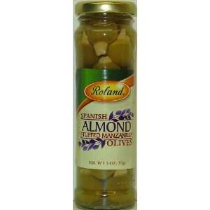 Spanish Almond Stuffed Manzanilla Olives:  Grocery 
