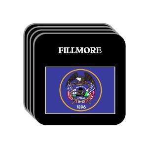  US State Flag   FILLMORE, Utah (UT) Set of 4 Mini Mousepad 