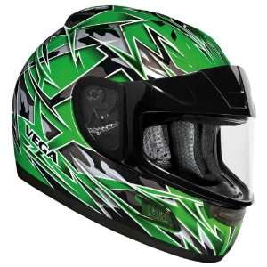 Vega Altura Green Havoc Graphic X Large Full Face Snowmobile Helmet