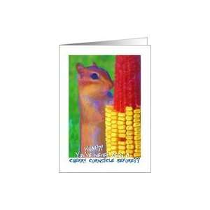 Birthday, chipmunk, corn cob, humor Card Health 