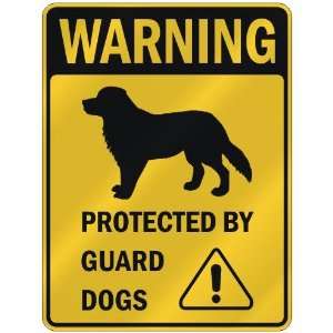 WARNING  AMERICAN BRITTANY PROTECTED BY GUARD DOGS  PARKING SIGN DOG